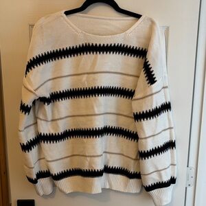 Striped Black and White Sweater